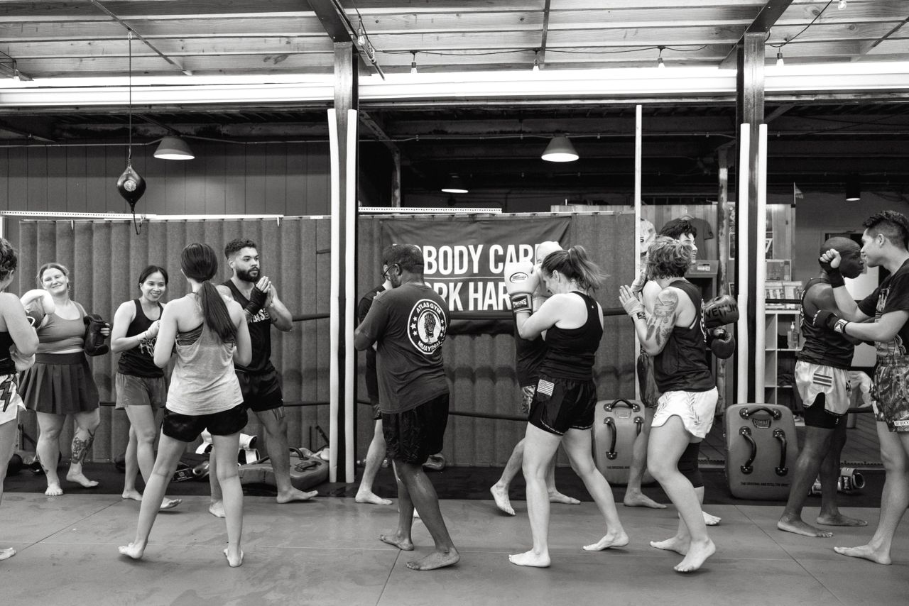 Muay Thai training at Atlas